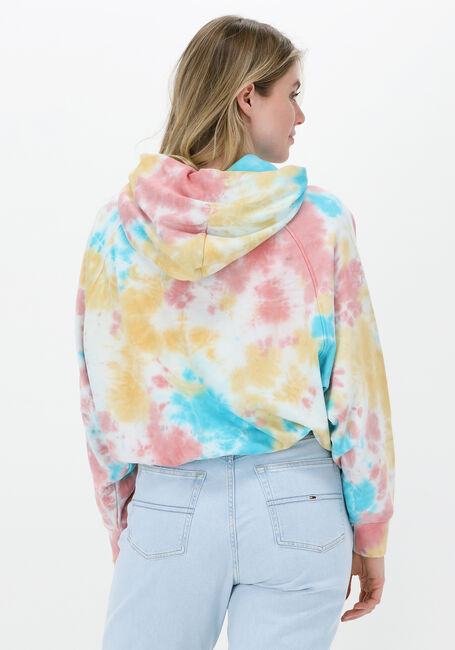 Mehrfarbige/Bunte TOMMY JEANS Sweatshirt TJW BXY TIE DYE COLLEGE 1 HOODIE - large