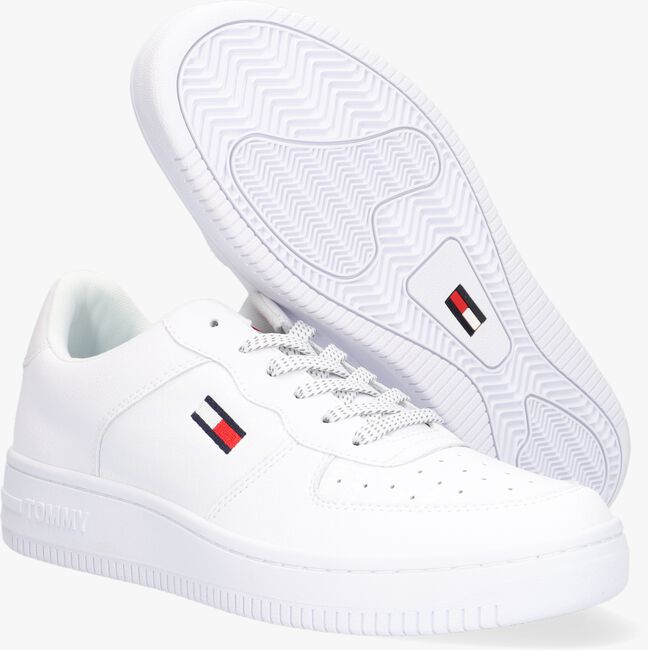 Weiße TOMMY HILFIGER Sneaker low REFLECTIVE CUPSOLE - large
