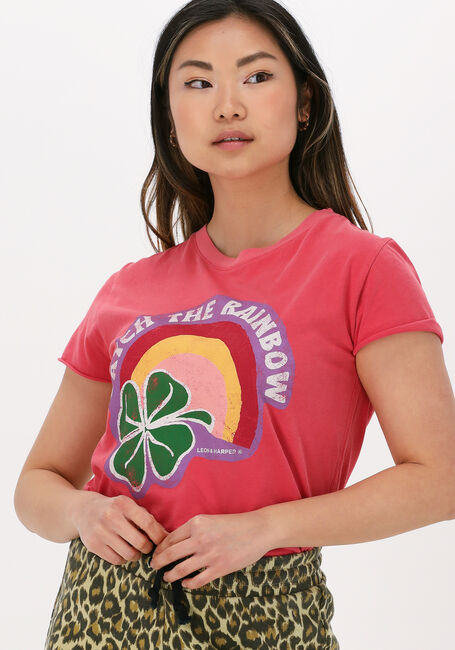 Rote LEON & HARPER T-shirt TORO JC05 CATCH - large