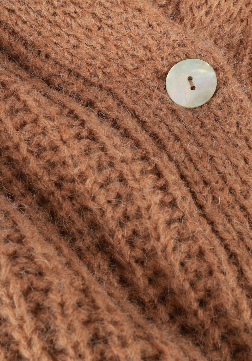 Camelfarbene BY-BAR Strickjacke KATY CARDIGAN - large