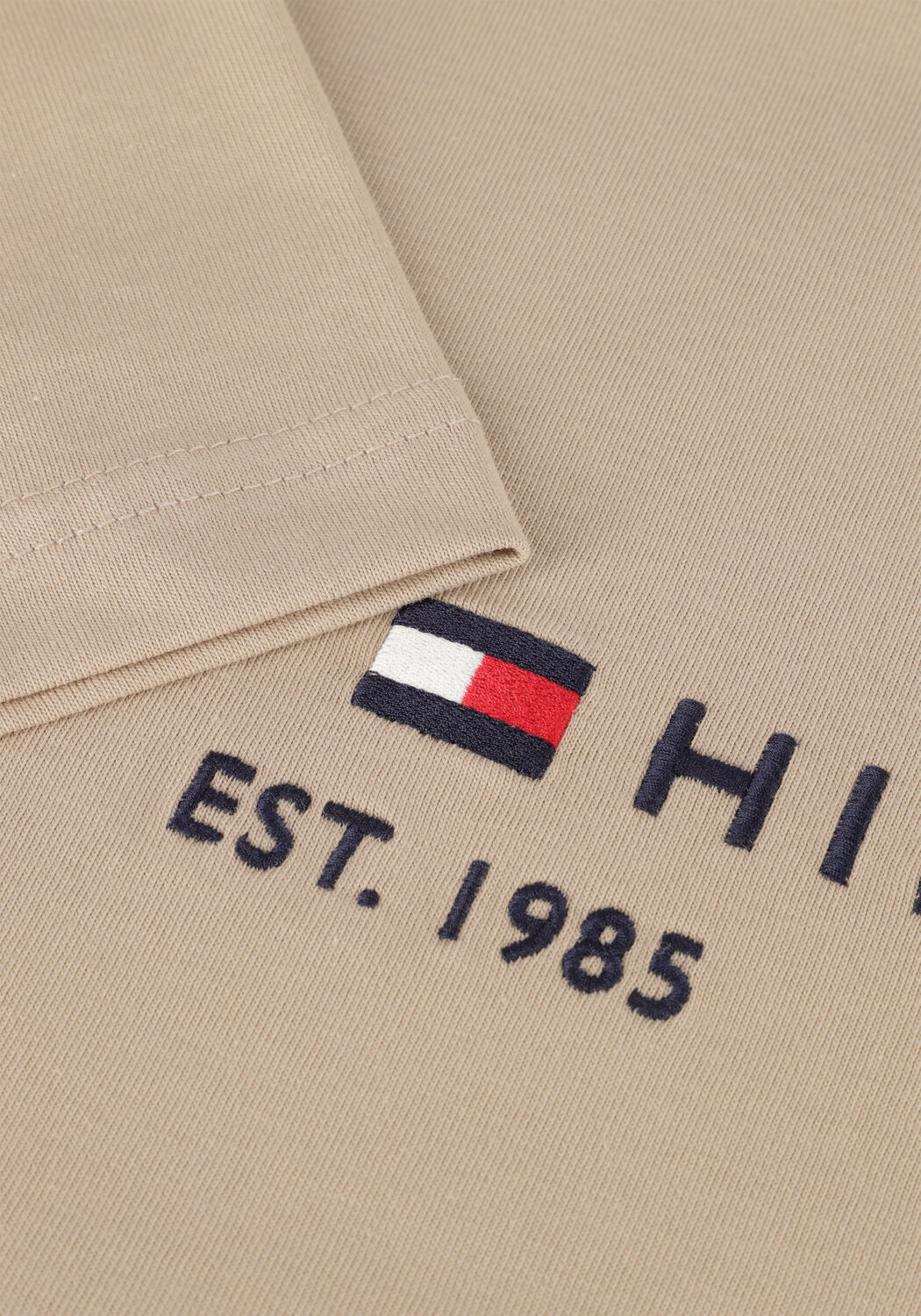 Khaki TOMMY HILFIGER T-shirt TOMMY LOGO TEE - large