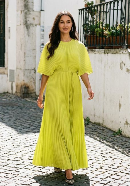 Limette TWINSET MILANO Maxikleid 261TP2562 - large