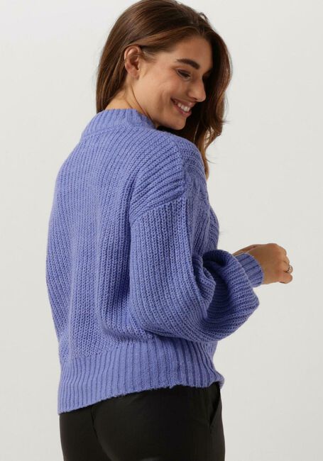 Blaue OBJECT Pullover OBJNOVA STELLA CABLE KNIT PULLOVER NOOS - large