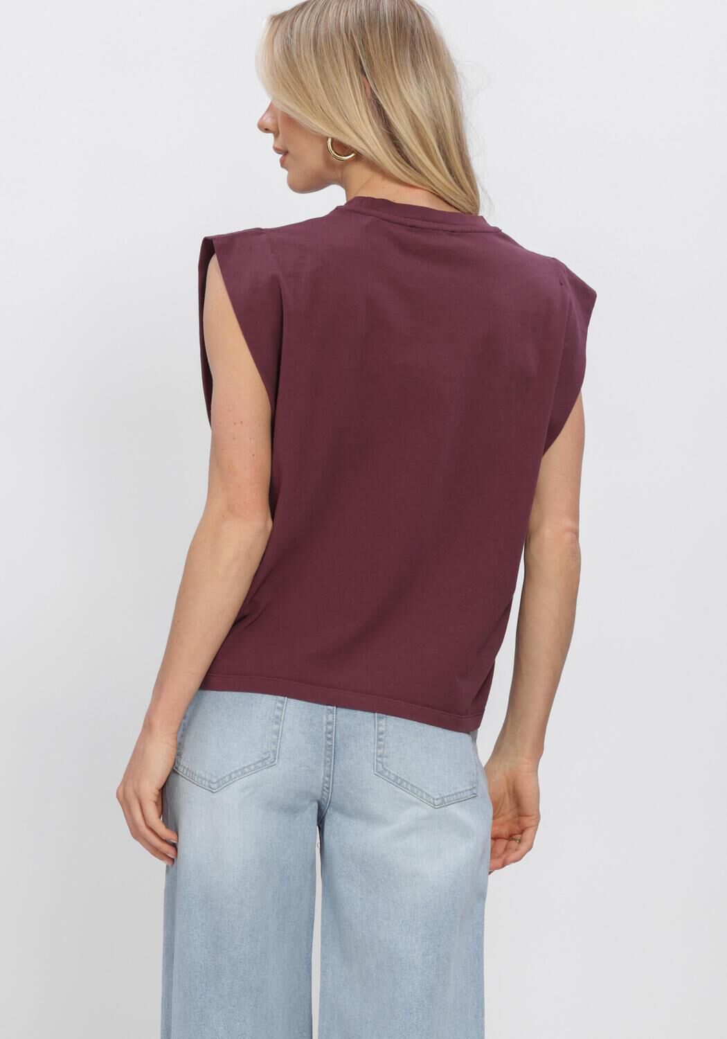 Rote CATWALK JUNKIE Tops & T-shirts FOLDED SHOULDER SINGLET - large