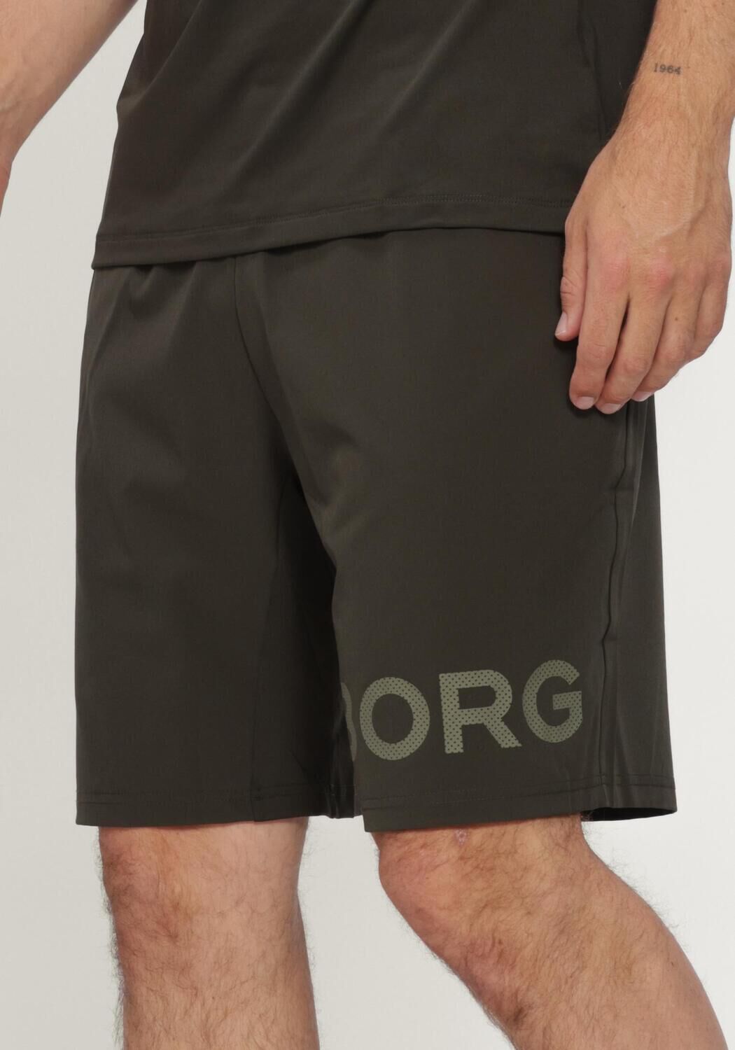 Khaki BJORN BORG Kurze Hose BORG 9 SHORTS - large