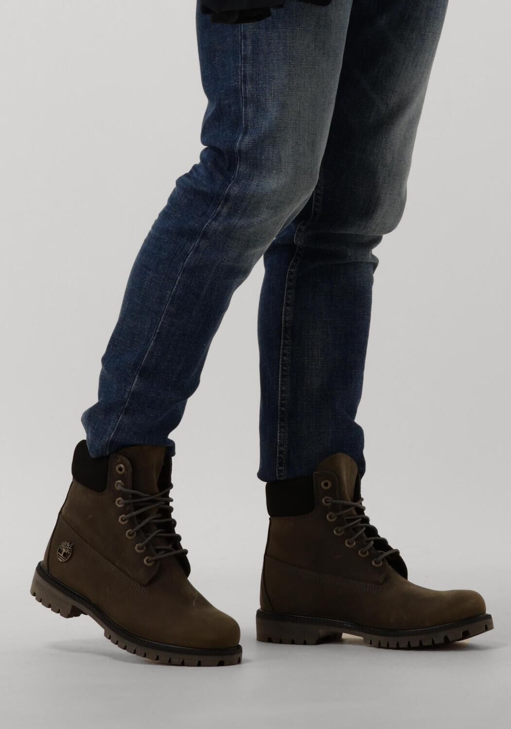 Graue TIMBERLAND Schn&uuml;rboots 6 INCH PREMIUM BOOT MEN - large