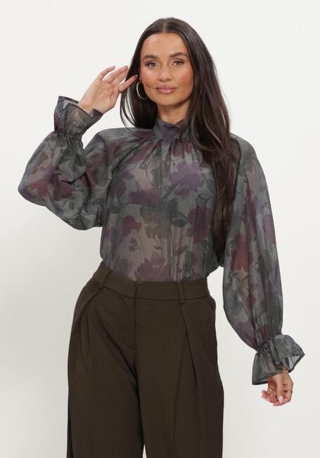 Graue MSCH COPENHAGEN Blusen MSCHJAQUELINA TOP AOP - large