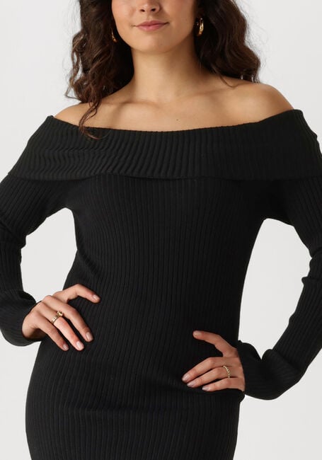 Schwarze ENVII Maxikleid ENTOPO O-S LS DRESS 5253 - large