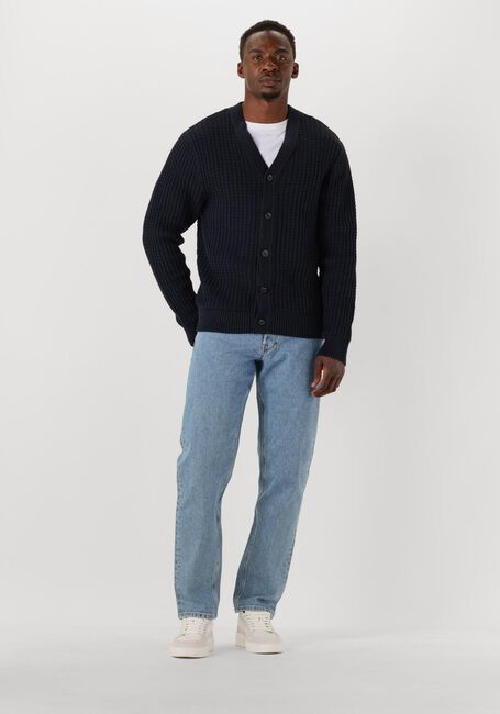 Dunkelblau SELECTED MEN Strickjacke SLH TOM LS KNIT STRUCTURE V-NECK CARDIGAN - large