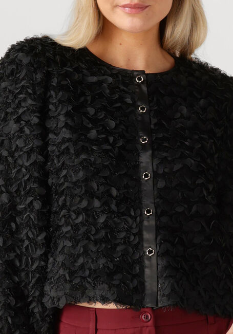 Schwarze SUMMUM Blazers JACKET 3D FLOWERFLUFFY - large