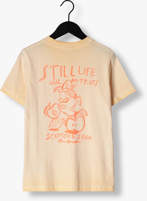 Orangene SCOTCH & SODA T-shirt REGULAR FIT SHORT SLEEVED WASHED ARTWORK - large