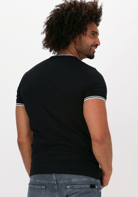 Schwarze FRED PERRY T-shirt TWIN TIPPED T-SHIRT - large