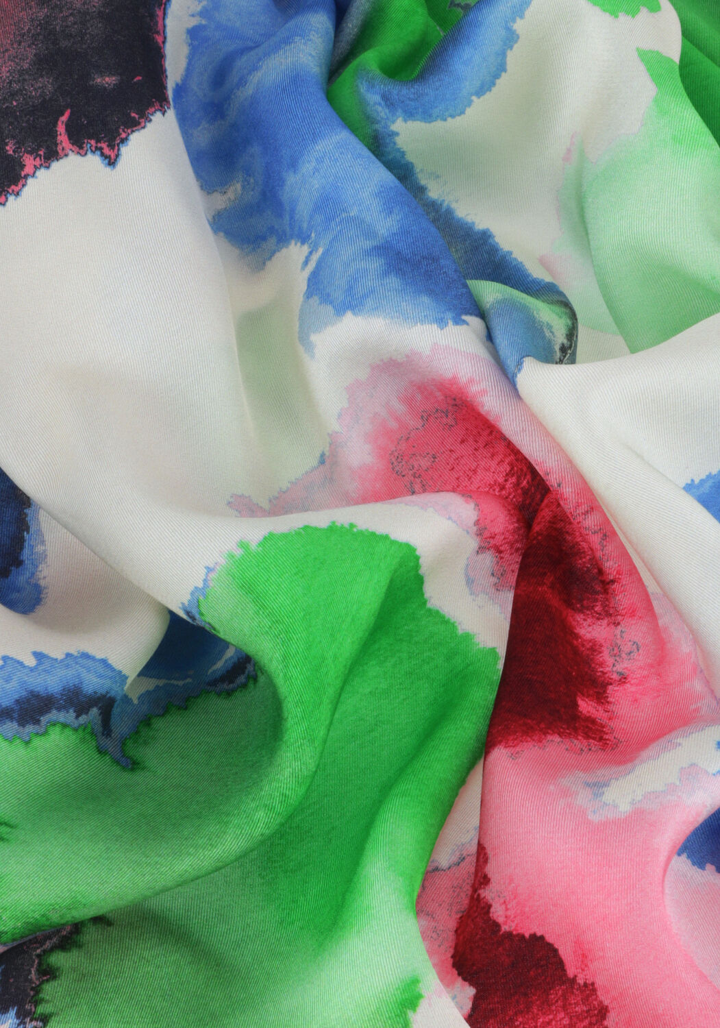 Mehrfarbige/Bunte JANSEN AMSTERDAM Maxikleid NIENKE JURK WM 564 WRAP LONG PUFFED SLEEVE - large