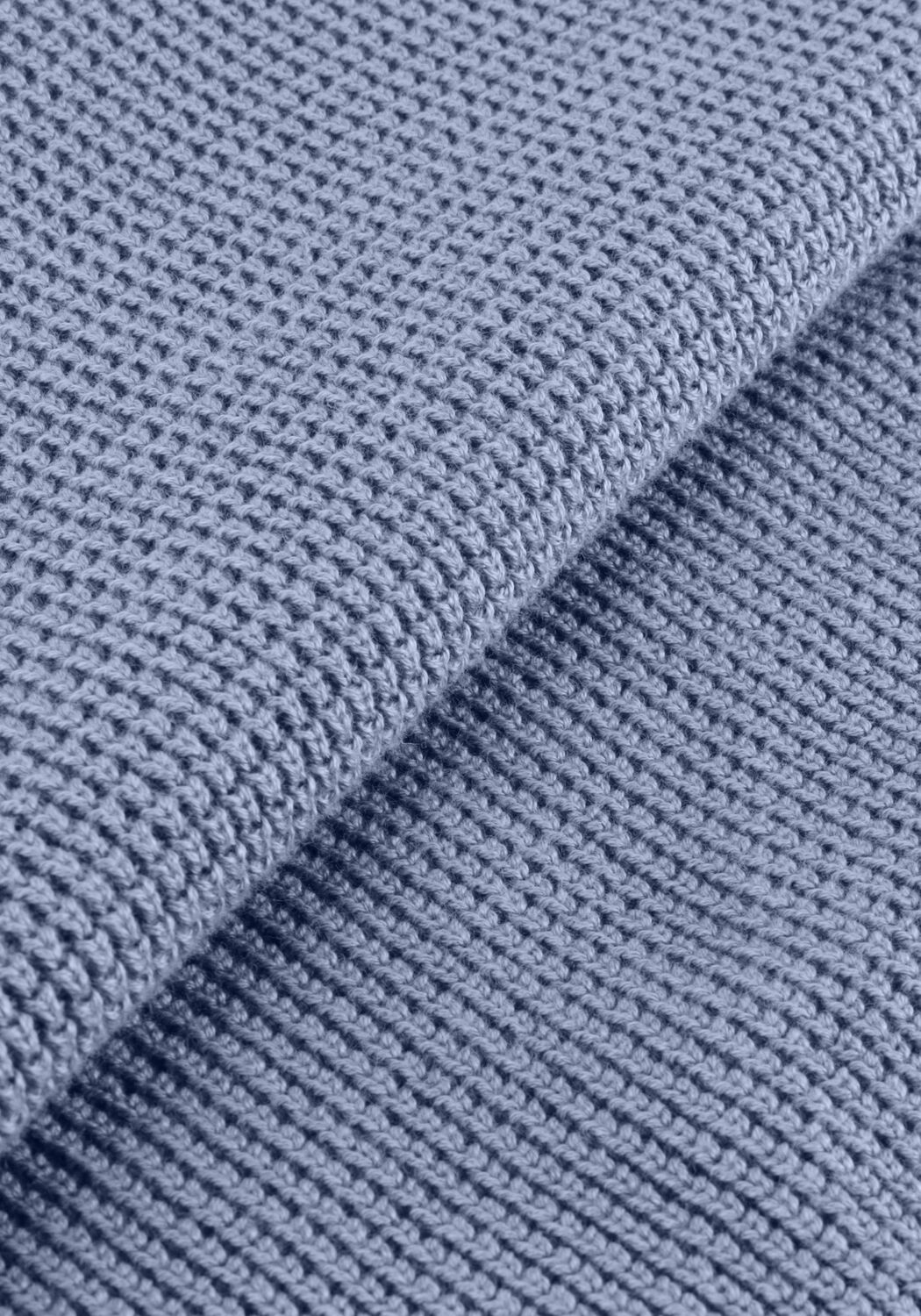 Blaue CALVIN KLEIN Pullover LS EZ COTTON WAFFLE CREWNK SWTR 9 - large