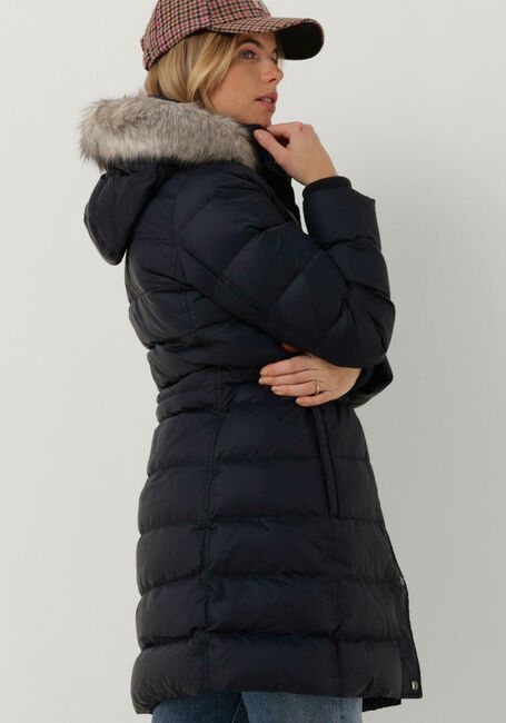 Dunkelblau TOMMY HILFIGER Wattierte Jack TYRA DOWN COAT WITH FUR - large