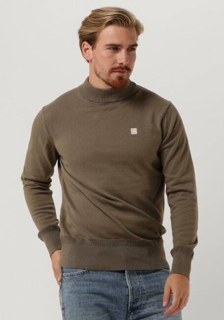 Braune G-STAR RAW Pullover PREMIUM CORE MOCK KNIT - large