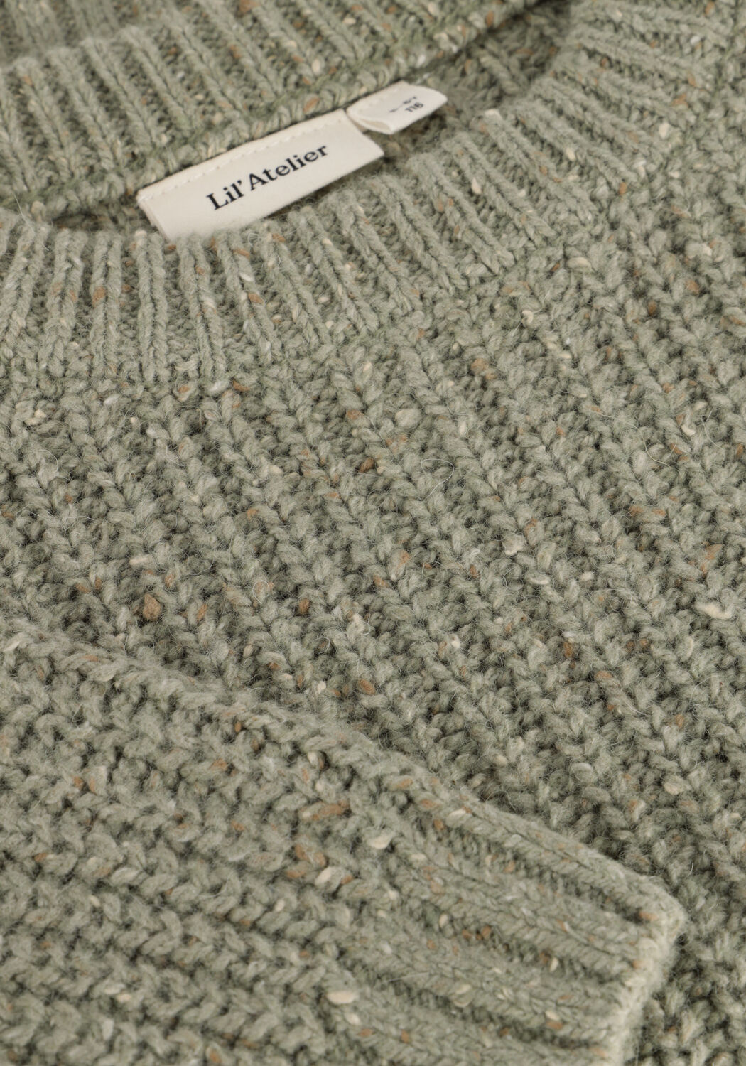 Olive LIL' ATELIER Pullover NMMOLFERT LS KNIT LIL - large