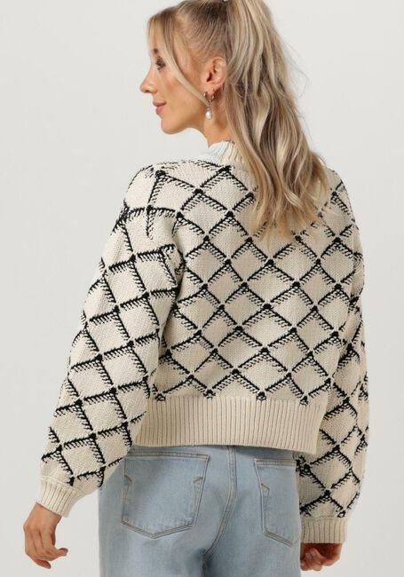 Beige SELECTED FEMME Pullover SLFOLIVIA LS CROPPED KNIT O-NECK - large
