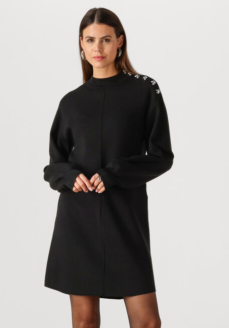 Schwarze Y.A.S. Minikleid YASHAMA LS KNIT DRESS - large