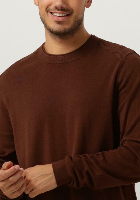 Braune VANGUARD Pullover CREWNECK COTTON MODAL - large