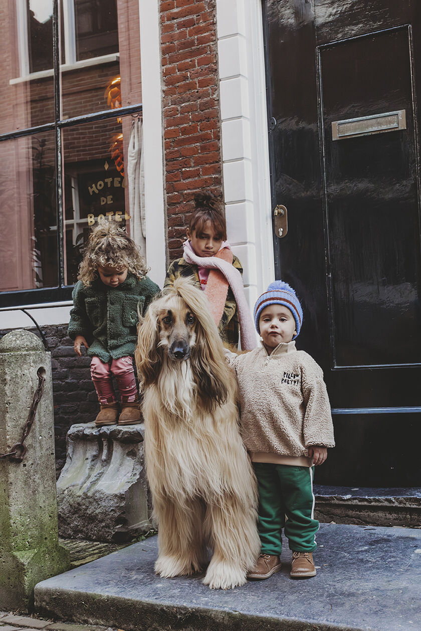 Beige Sproet & Sprout Pullover TEDDY ANORAK SWEATSHIRT - large