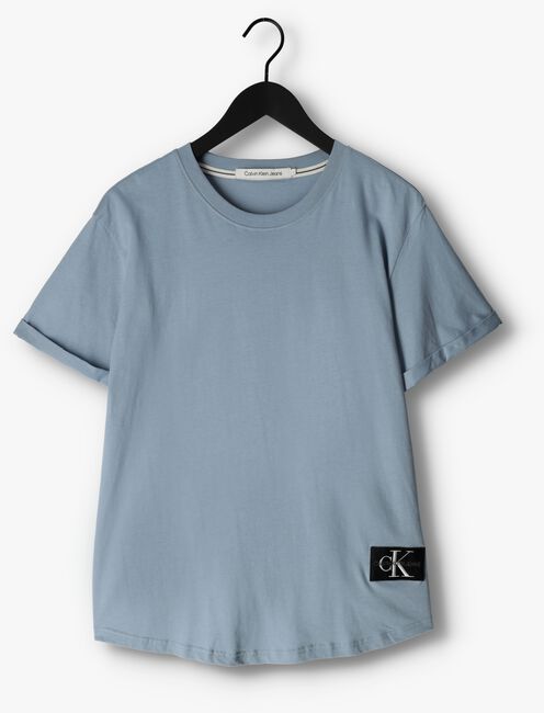 Blaue CALVIN KLEIN T-shirt BADGE TURN UP SLEEVE - large