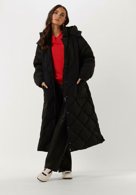 Schwarze OBJECT Wattierte Jack JALLY DOWN COAT 123 - large