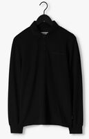 Schwarze COLOURFUL REBEL Polo-Shirt UNI STRUCTURE POLO LONGSLEEVE