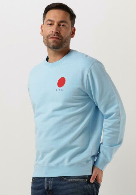Hellblau EDWIN Sweatshirt JAPANESE SUN SWEAT HEAVY FELPA - large
