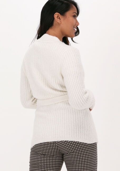 Ecru VANILIA Strickjacke HEAVY RIB CARDIGAN - large