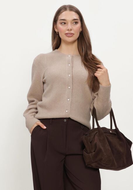 Beige NEO NOIR Pullover NUNA KNIT CARDIGAN - large