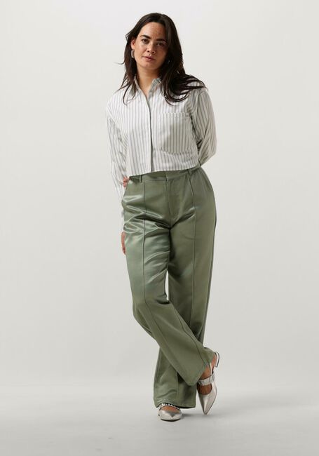 Weiße COLOURFUL REBEL Blusen ALIYA STRIPED CROPPED  BLOUSE - large