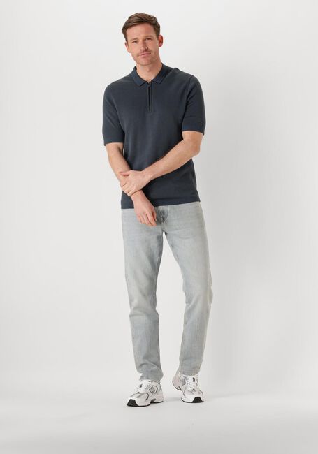 Blaue CAST IRON Polo-Shirt SHORT SLEEVE POLO REGULAR FIT COTTON MODAL - large