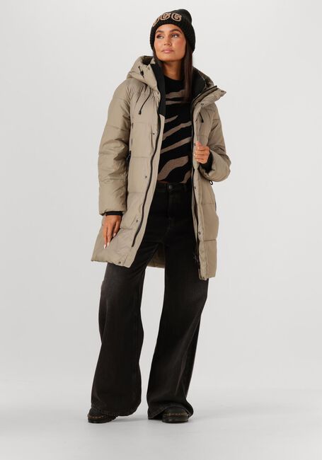 Taupe WITHBLACK Wattierte Jack WBLABBY 3/4 PUFFER JACKET - large