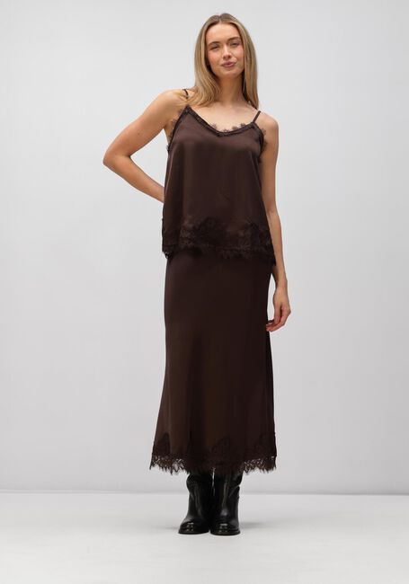 Braune OBJECT R&ouml;cke OBJNALINE MW LONG LACE SKIRT - large