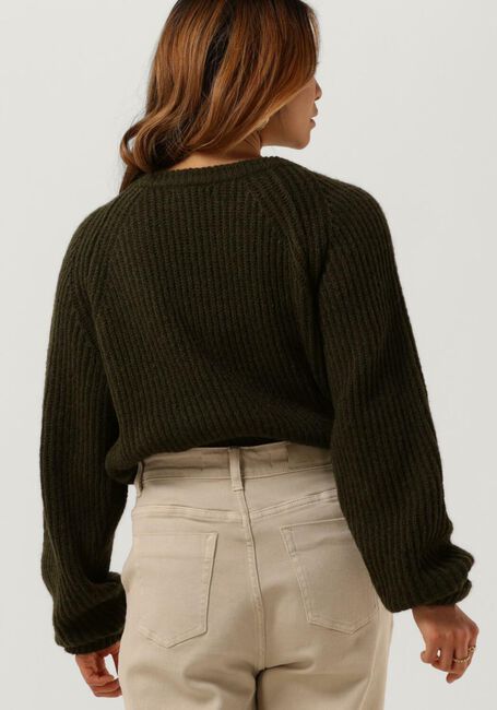 Grüne NOTRE-V Pullover KNIT BUTTON NV-AZRA - large