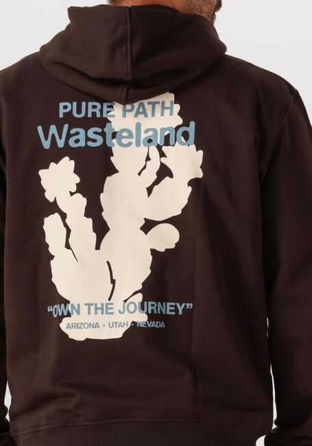 Braune PURE PATH Sweatshirt LOOSE FIT HOODIE LS SWEATERS - large