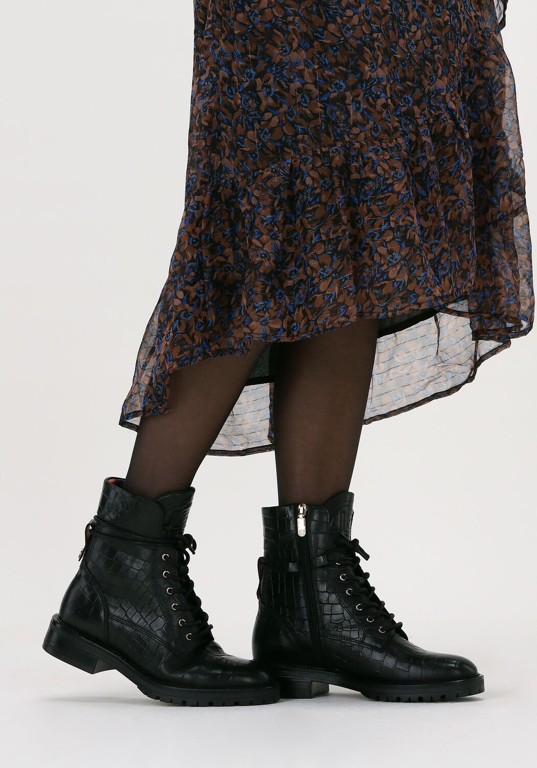 Schwarze HABOOB Schn&uuml;rboots ATAC - large