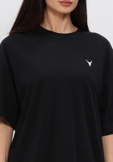 Schwarze ALIX THE LABEL T-shirt LADIES KNITTED FADED LX T-SHIRT - large