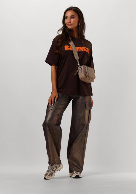 Goldfarbene REFINED DEPARTMENT Wide jeans ANYSSA - large