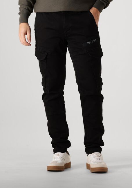 Schwarze PME LEGEND Cargohosen NORDROP CARGO WASHED BLACK DENIM - large