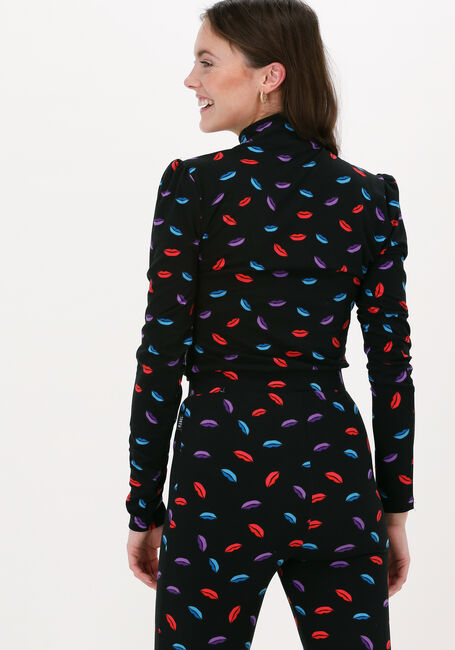 Schwarze COLOURFUL REBEL Top NEYO LIPS PEACHED TURTLE NECK  - large