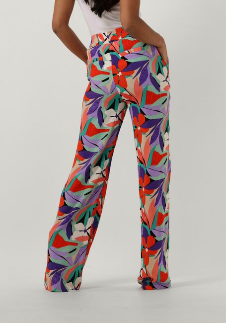 Mehrfarbige/Bunte COLOURFUL REBEL Weite Hose MELODY BIG FLOWER STRAIGHT PANTS - large