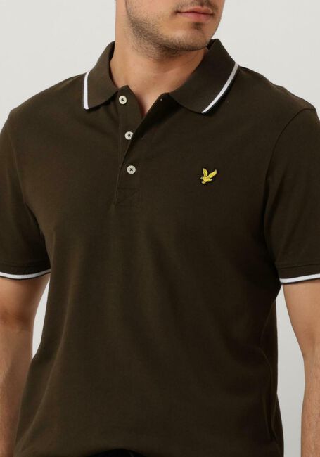 Grüne LYLE & SCOTT Polo-Shirt TIPPED POLO SHIRT - large