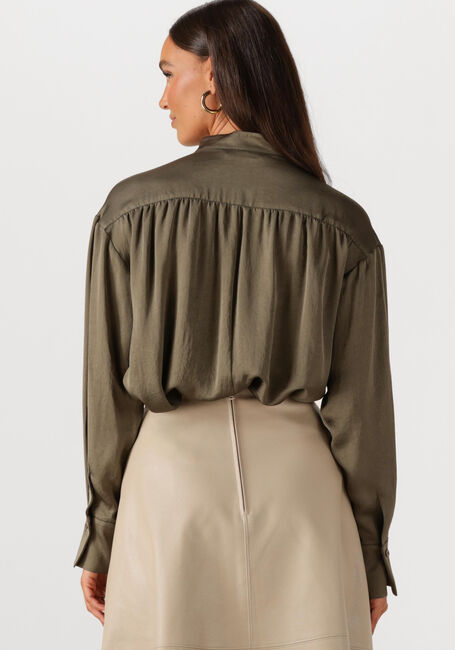 Olive SUMMUM Blusen TOP BOW SILKY TOUCH - large
