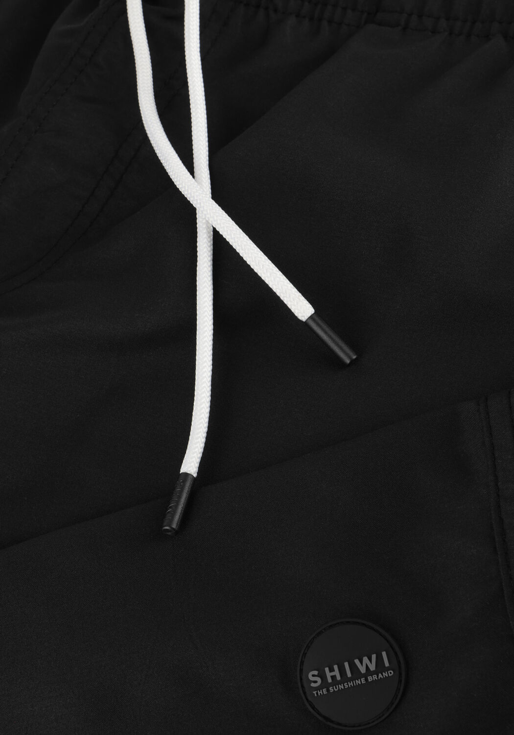 Schwarze SHIWI Badehosen MEN MIKE SWIM SHORTS 7 INCH SOLID - large