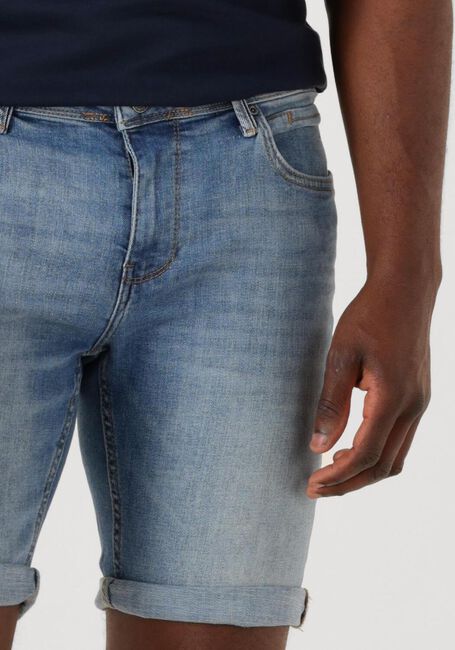 Blaue PURE PATH Kurze Hosen THE STEVE SKINNY FIT DENIM SHORTS - large