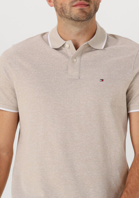 Beige TOMMY HILFIGER Polo-Shirt LINEN PIQUE REG POLO - large