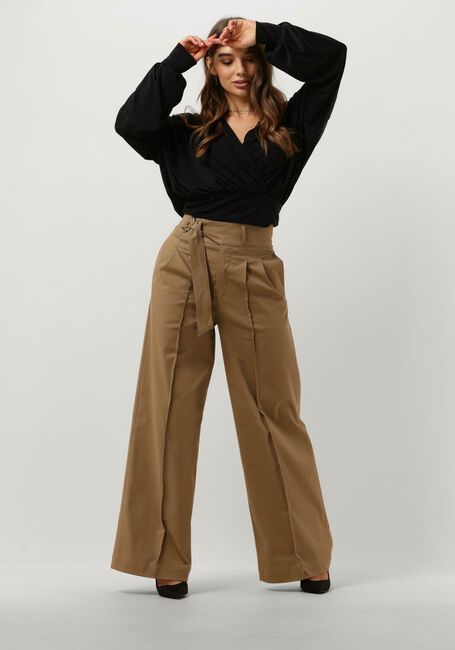 Schwarze MINUS Blusen GASIA MODAL WRAP - large