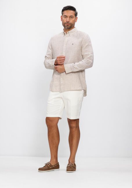Sand TOMMY HILFIGER Casual-Oberhemd LINEN BENGAL STRIPE RF SHIRT - large